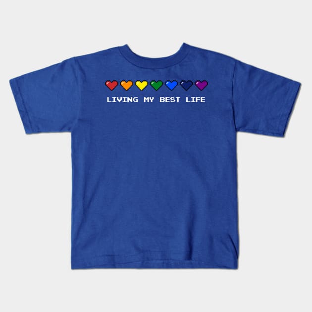 Living My Best Life Kids T-Shirt by fishbiscuit